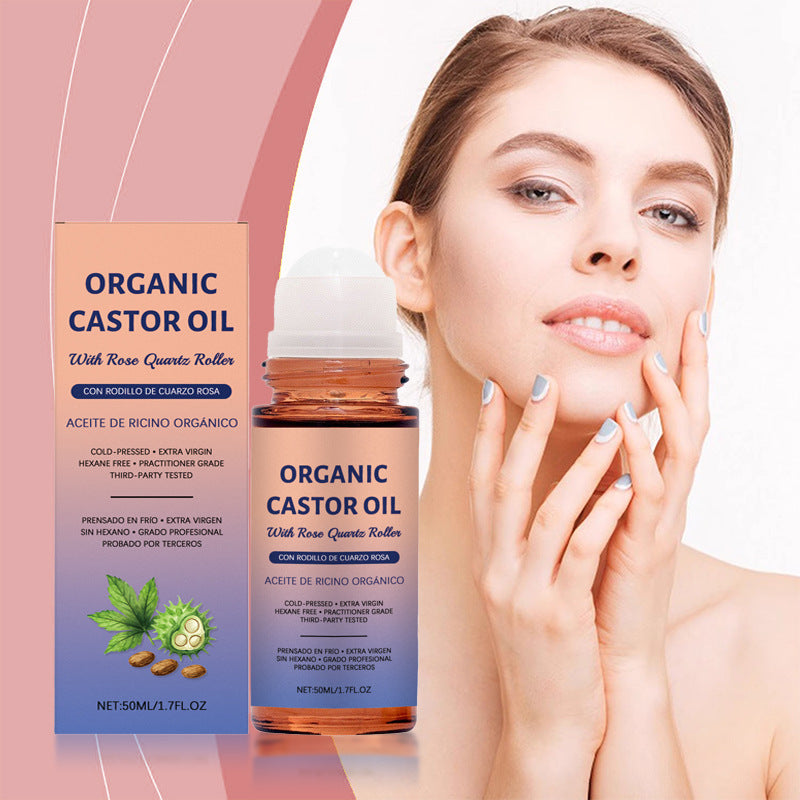 ✨ LAST DAY BUY 1 GET 1 FREE✨Organic Golden Castor Oil Roll-On with Rose Quartz