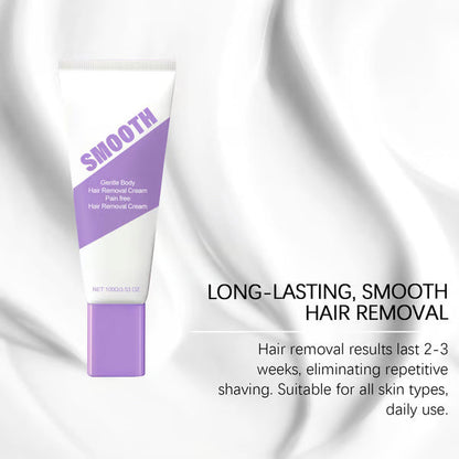 ✨Bikini Pain-Free Hair Removal Cream for Sensitive Skin, 💫Hypoallergenic Formula-Gentle & Fast-Acting Depilatory with Citrus Scent, Aloe & Hyaluronic Acid for Soothing Care, Suitable for Men & Women