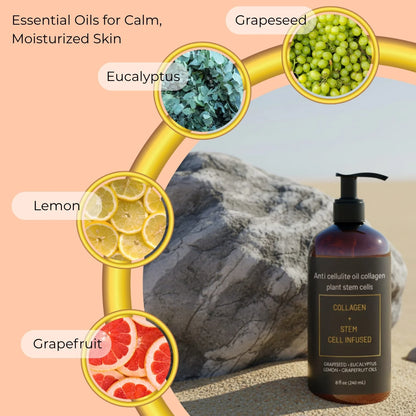 Anti cellulite oil collagen plant stem cells  2 .0