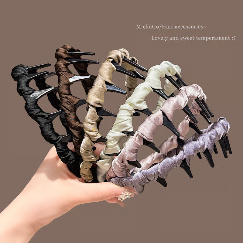 🔥Retro High Skull Pearl Headband