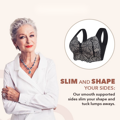 EXTRA LIFT ULTIMATE LIFT STRETCH FULL FIGURE SEAMLESS LACE CUT OUT BRA