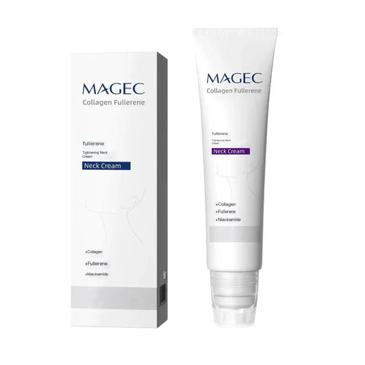 Roller Massage Neck Cream 🧴 Collagen & Hyaluronic Acid | Firms Neck, Reduces Wrinkles & Double Chin
