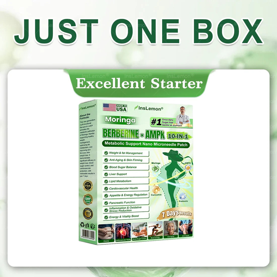 🧑‍⚕️🩺 Moringa · Berberine × NAD+ 10-in-1 Advanced Nano-Microneedle Patch — Once Daily, Visible Results in 7 Days