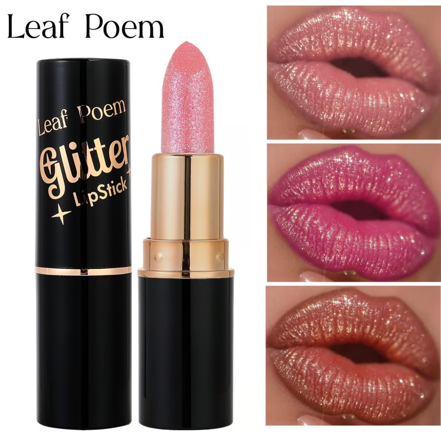 Diamond Lip Gloss Glitter Lipstick Waterproof