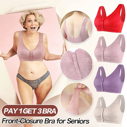 Pay 1 Get 3packs Hot Sale Front-Closure Acutefebruary Bra