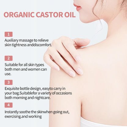 ✨ LAST DAY BUY 1 GET 1 FREE✨Organic Golden Castor Oil Roll-On with Rose Quartz