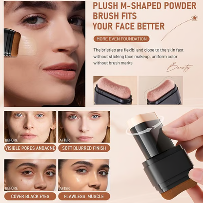 🔥Last Day Promotion 49% OFF✨Zaidoc Foundation Concealer Stick Double-Ended Brush
