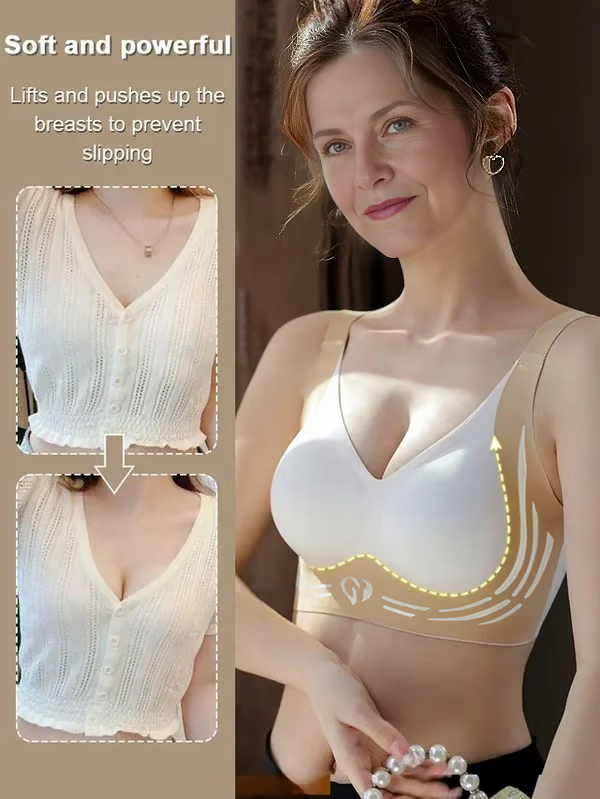 🎁Super gather bra | Wireless Push-up Bra👍No more sagging breasts