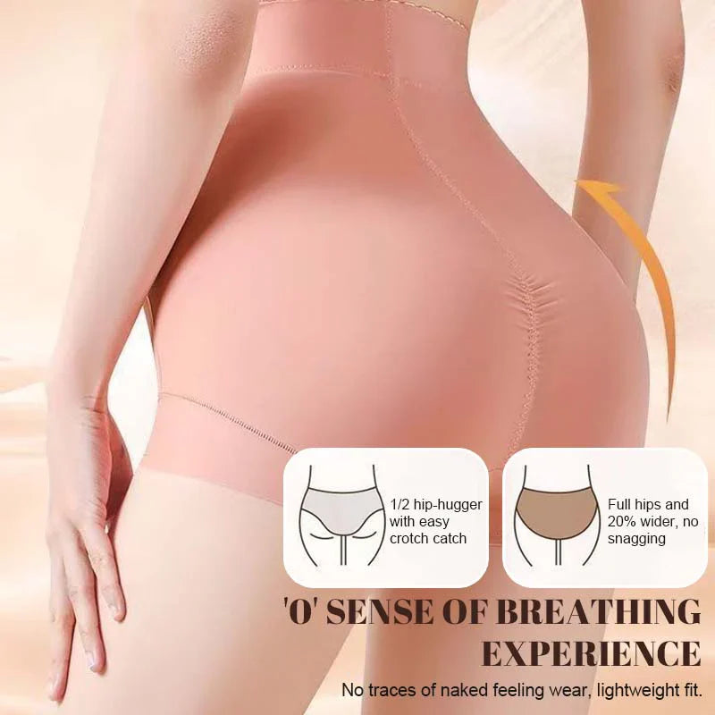 Seamless hip-hugging shapewear leggings