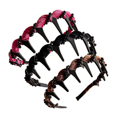 🔥Retro High Skull Pearl Headband