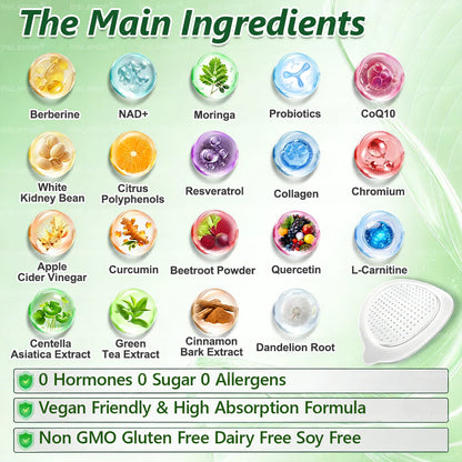 🧑‍⚕️🩺 Moringa · Berberine × NAD+ 10-in-1 Advanced Nano-Microneedle Patch — Once Daily, Visible Results in 7 Days