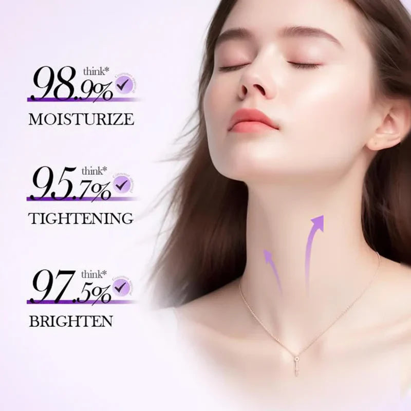 Roller massage neck cream result