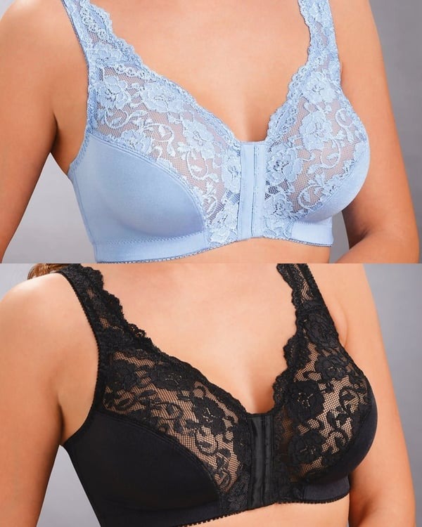 Front Hooks And Stretch-Lace – ALL IN ONE BRA