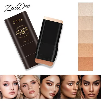 🔥Last Day Promotion 49% OFF✨Zaidoc Foundation Concealer Stick Double-Ended Brush
