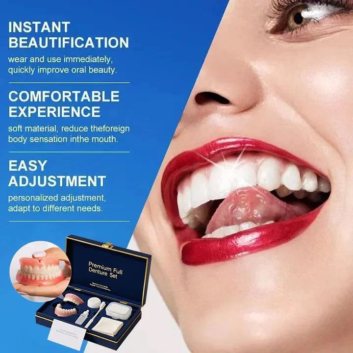 🌎Ends Today: 70% OFF! ⏰Medical Full Denture with Strong Suctiond🦷Obtain American Dental Association (ADA) Certification
