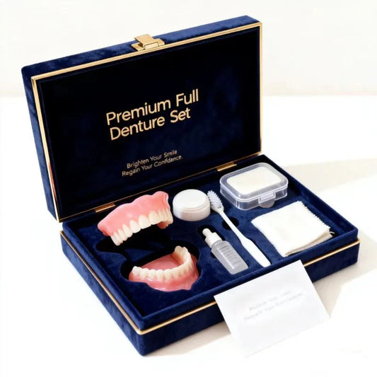 🌎Ends Today: 70% OFF! ⏰Medical Full Denture with Strong Suctiond🦷Obtain American Dental Association (ADA) Certification