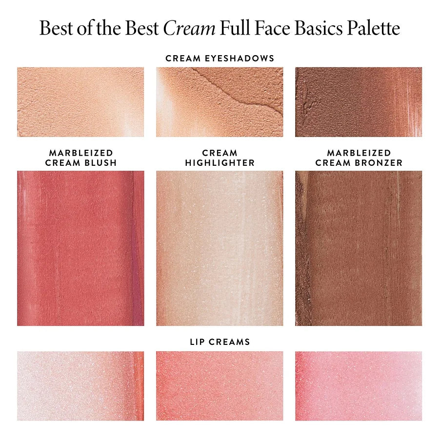 ⏰ Last 3 Hours! 🔥Everyday cream essentials for eyes, cheeks and lips in one palette. Best of the Best Cream Full Face Basics