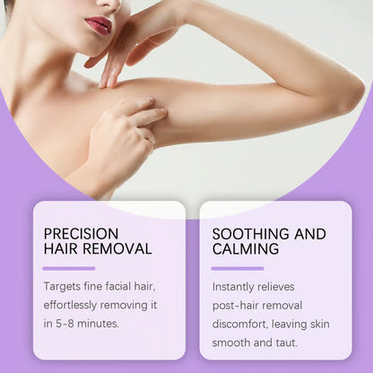 ✨Bikini Pain-Free Hair Removal Cream for Sensitive Skin, 💫Hypoallergenic Formula-Gentle & Fast-Acting Depilatory with Citrus Scent, Aloe & Hyaluronic Acid for Soothing Care, Suitable for Men & Women