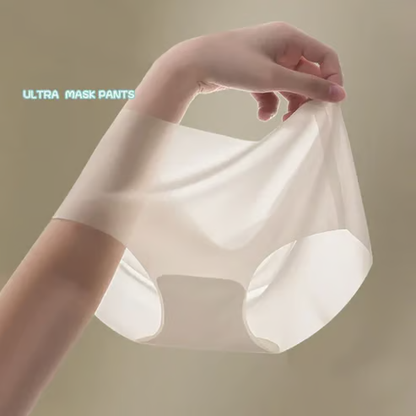 Ultra Thin Ice Silk Panties for Women - Leak Proof Non-Marking Invisible Breathable Sexy Briefs