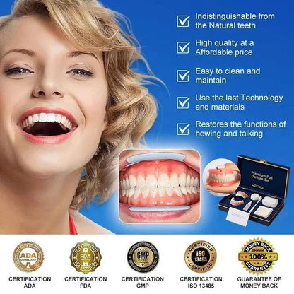 🌎Ends Today: 70% OFF! ⏰Medical Full Denture with Strong Suctiond🦷Obtain American Dental Association (ADA) Certification