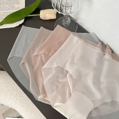 Ultra Thin Ice Silk Panties for Women - Leak Proof Non-Marking Invisible Breathable Sexy Briefs