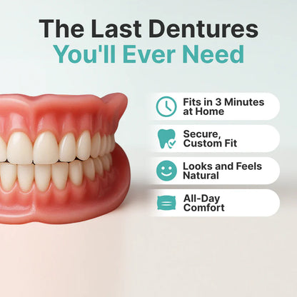 🌎Ends Today: 70% OFF! ⏰Medical Full Denture with Strong Suctiond🦷Obtain American Dental Association (ADA) Certification