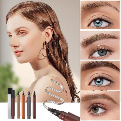 🎁🔥Last Day Buy 1 Get 1 Free🔥Waterproof Four-tip Beard and Eyebrow Pen（50% OFF）